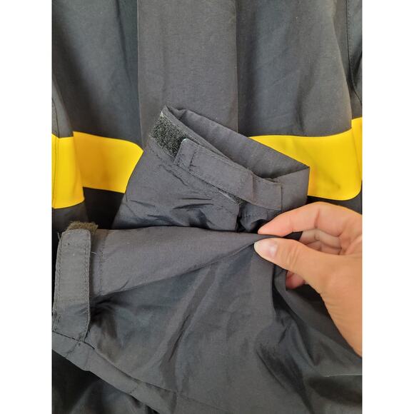 US Army Unisex PT Windbreaker Sz M Official Uniform Black Yellow Full Zip Jacket - Picture 9 of 9